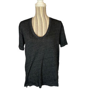 BP Women’s Black Short Sleeve V-Neck T-Shirt Size Small